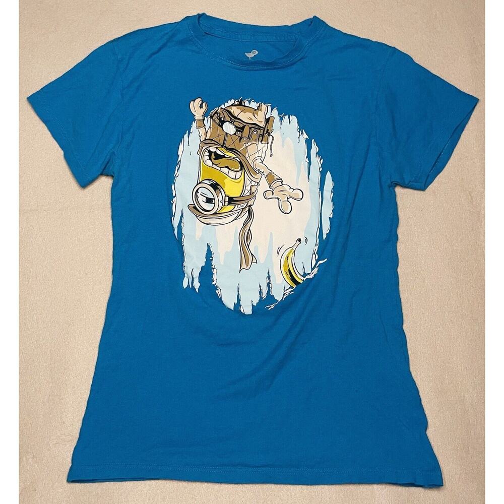 TeeFury Luke Minion Starwars X Dispicable Me Short Sleeve Tshirt Boys XXL
